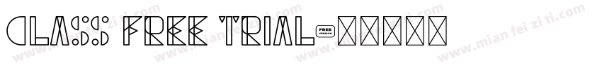 class free trial字体转换